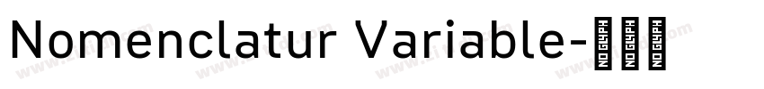 Nomenclatur Variable字体转换